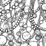 Beads and Baubles Mardi Gras Coloring Pages 3
