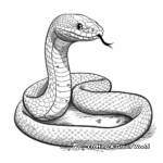 Beautiful Garden Snake Coloring Pages for Adults 2