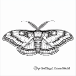 Beautiful Luna Moth Coloring Pages 2