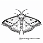 Beautiful Luna Moth Coloring Pages 3