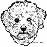 Bichon Frise Face Coloring Pages: The Fluffy Companion 1
