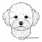 Bichon Frise Face Coloring Pages: The Fluffy Companion 2