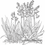 Bluebell Coloring Pages: Woodland Scene 2