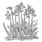 Bluebell Coloring Pages: Woodland Scene 4