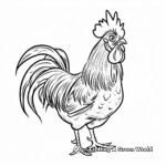 Bold Rooster Fighting Coloring Pages 3