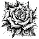 Bold Tattoo Design Coloring Pages 2