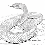 Bush Viper Snake Coloring Pages for Artists 1