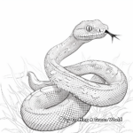 Bush Viper Snake Coloring Pages for Artists 3