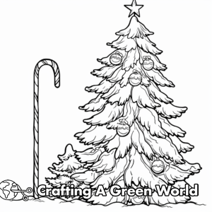 Big Christmas Tree Coloring Pages - Free &amp; Printable!