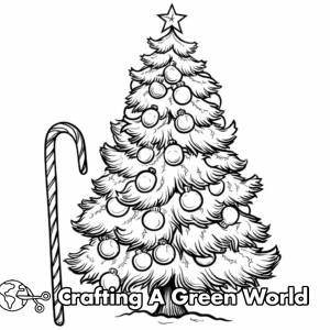 Big Christmas Tree Coloring Pages - Free &amp; Printable!