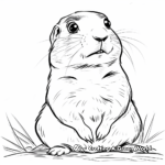 Cartoon Prairie Dog Coloring Pages for Kids 4