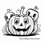Cartoon Pumpkin Characters Coloring Pages 4