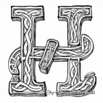 Celtic Alphabet Coloring Pages for Learning 1