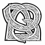 Celtic Alphabet Coloring Pages for Learning 4