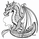 Celtic Dragon Coloring Pages 1