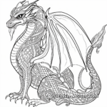 Celtic Dragon Coloring Pages 2