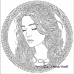 Celtic Goddess Coloring Pages for Inspiration 1