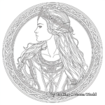 Celtic Goddess Coloring Pages for Inspiration 4