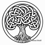 Celtic Knot Tree of Life Coloring Pages 1