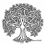 Celtic Knot Tree of Life Coloring Pages 2