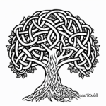 Celtic Knot Tree of Life Coloring Pages 3