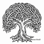 Celtic Knot Tree of Life Coloring Pages 4