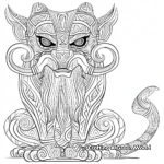 Celtic Mythological Creature Coloring Sheets 1