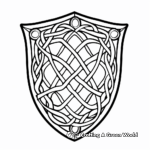 Celtic Shield Design Coloring Pages 1