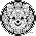 Charming Chihuahua Mandala Coloring Pages 1