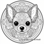 Charming Chihuahua Mandala Coloring Pages 2