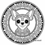 Charming Chihuahua Mandala Coloring Pages 3
