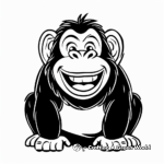 Cheerful Howler Monkey Coloring Pages 3