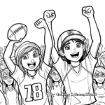 Cheering Football Fans Coloring Pages 3