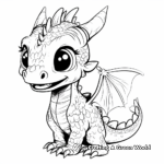Children's Friendly Baby Dragon Coloring Pages 1