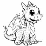 Children's Friendly Baby Dragon Coloring Pages 3