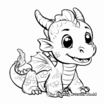 Children's Friendly Baby Dragon Coloring Pages 4