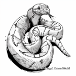 Chilling Boa Constrictor Coloring Pages 3