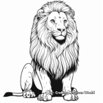 Circus Lion Performing Tricks Coloring Pages 4