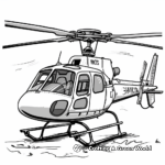 Civil Utility Helicopter Coloring Pages 1