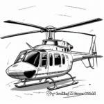 Civil Utility Helicopter Coloring Pages 2