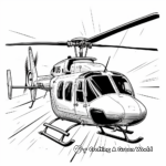 Civil Utility Helicopter Coloring Pages 3