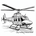 Civil Utility Helicopter Coloring Pages 4