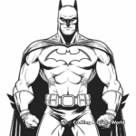 Classic Batman: Black and White Coloring Pages 1