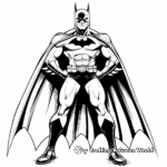 Classic Batman: Black and White Coloring Pages 2