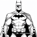 Classic Batman: Black and White Coloring Pages 3