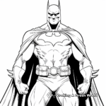 Classic Batman: Black and White Coloring Pages 4