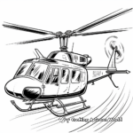 Classic Military Helicopter Coloring Pages 3