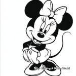 Classic Minnie Mouse Coloring Pages 4