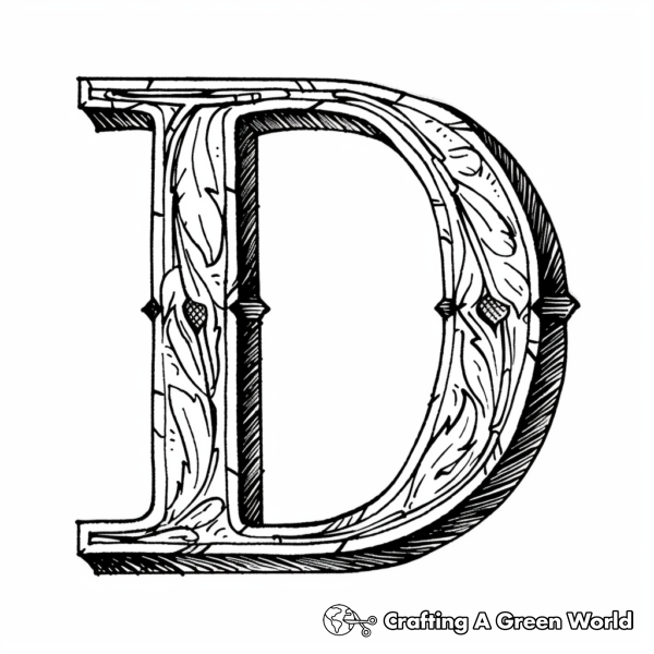 Letter D Coloring Pages - Free &amp; Printable!