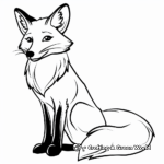 Classic Red Fox Coloring Pages 1